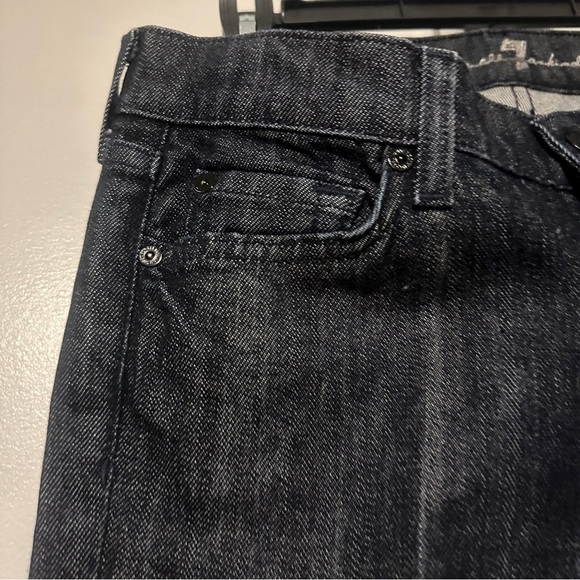 7 For All Mankind Dojo Lattice Dark Wash Jeans Size 29 - Picture 6 of 10